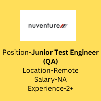 Junior Test Engineer (QA) Nuventure Connect